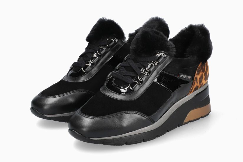Estella 5143741-black-leopard-woman-sneakers-with-fur-Mephisto-