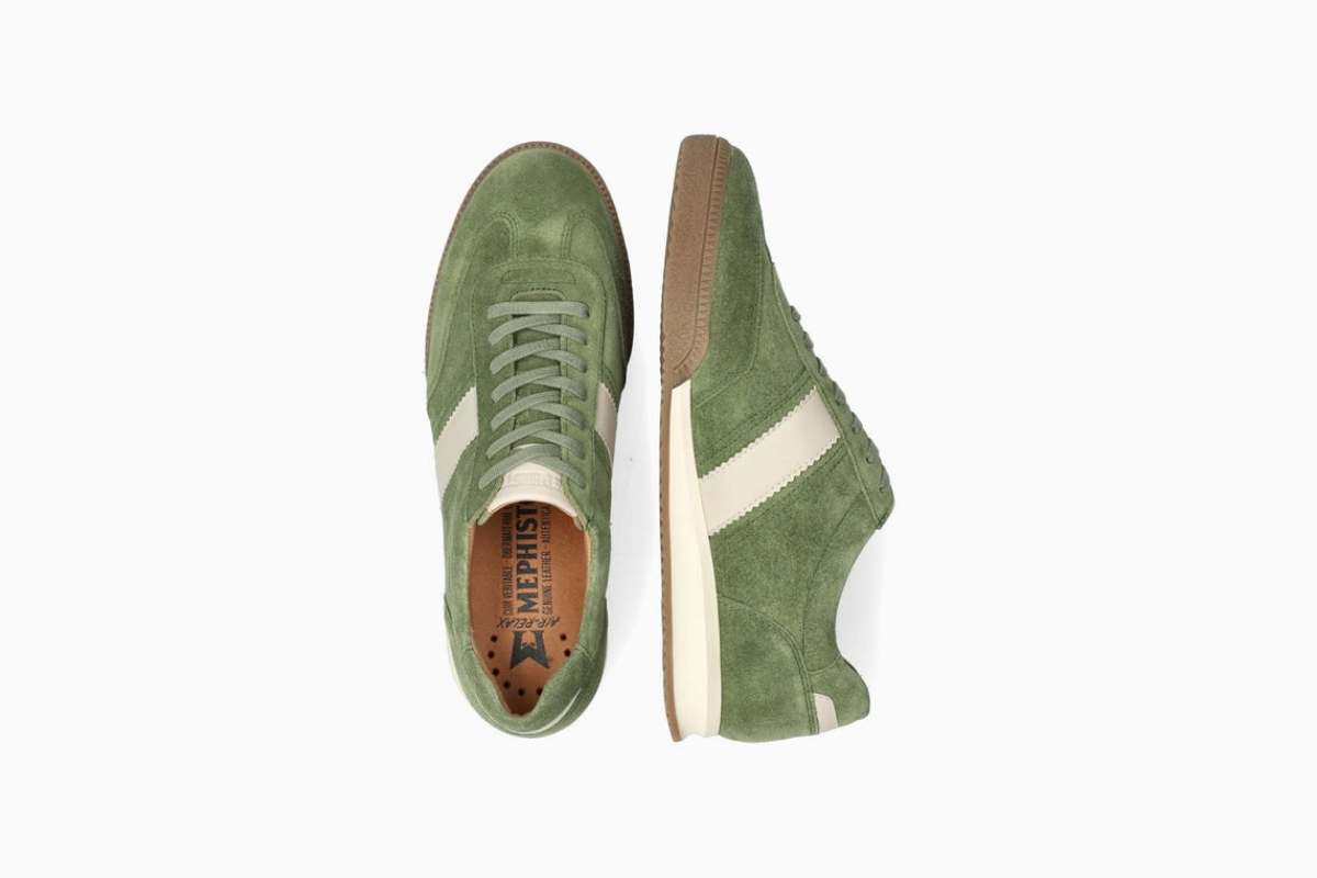 mephisto elyo-mens-sneakers-green-brushed-leather-5149016